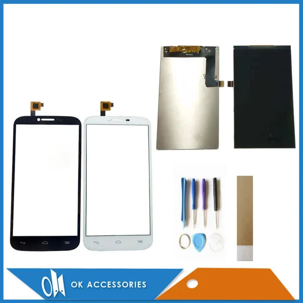 

5.5'' For Alcatel One Touch Pop C9 OT7047 7047 7047D Seperate Touch Screen And LCD Screen Display Black White Color Tools Tape
