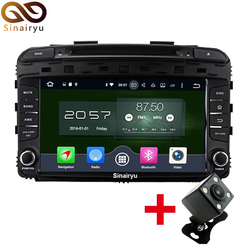 Octa Core Android 6.0.1 Car GPS DVD Player for Kia Sorento 2015 2016 GPS Navigation With Radio