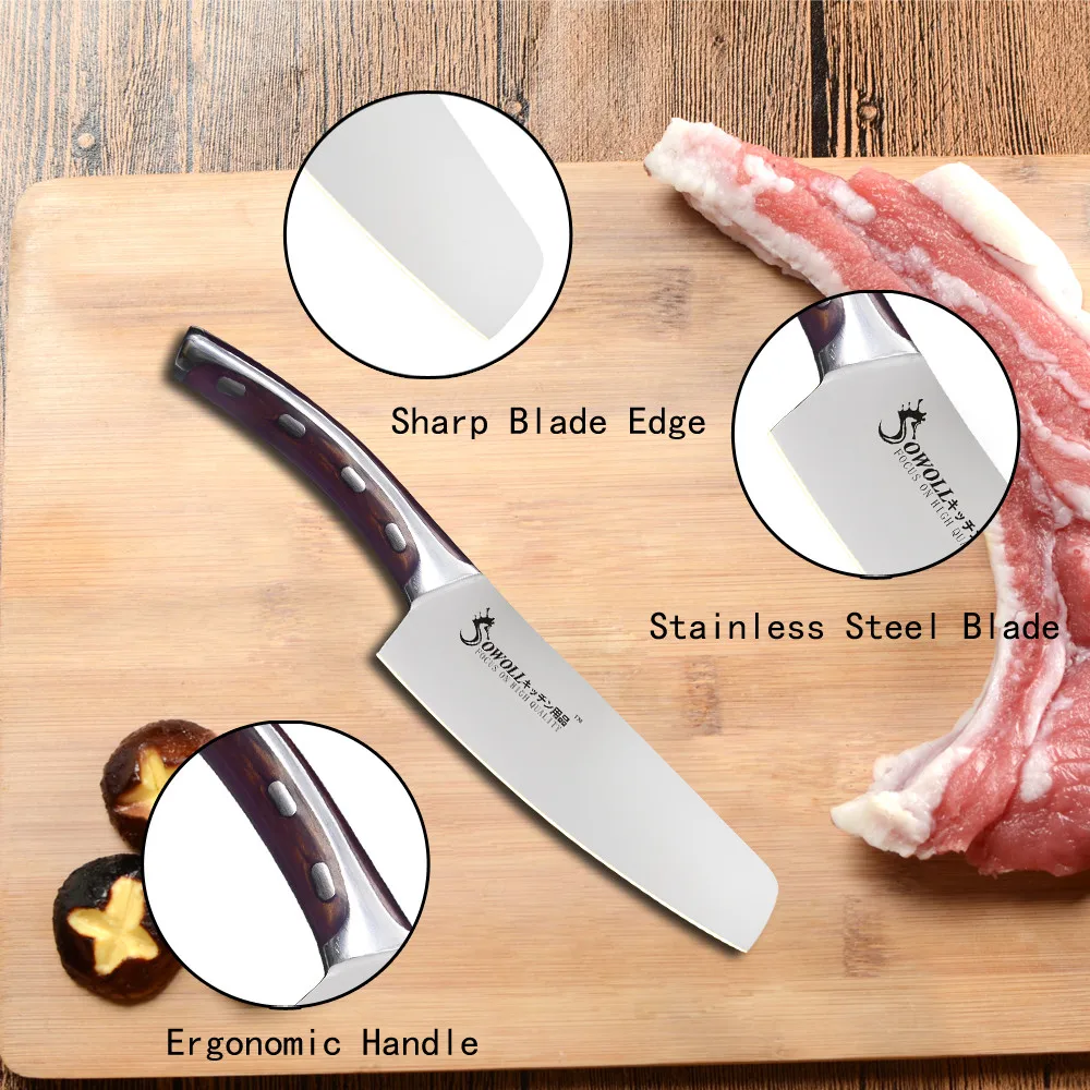 SOWOLL Brand 4cr14mov Stainless Steel Blade Single 6\