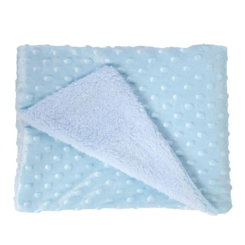 Мягкие одеяла для новорожденных, теплый флисовый чехол для детской коляски, постельные принадлежности для младенцев, одеяло для пеленания сна, детское банное полотенце, Пеленальное Одеяло - Цвет: Синий