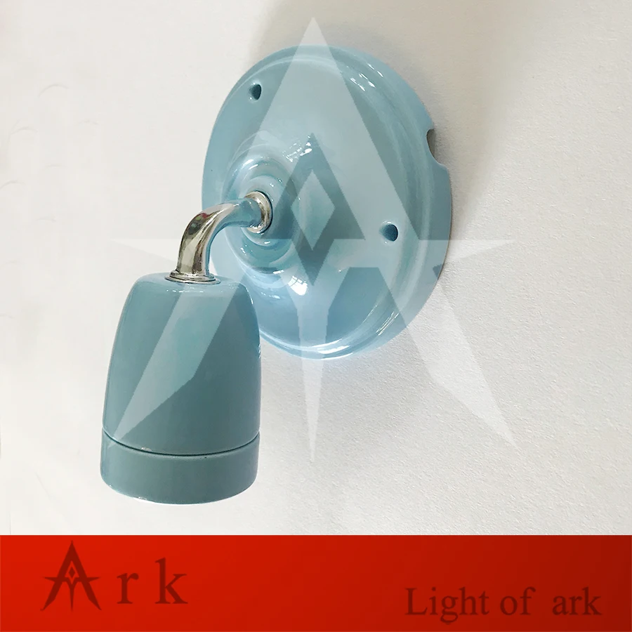 high temperature resistance colorful glazing ceramic E27 led Wall Sconce Wall Light Antique Wall Lamp Indoor Light-none bulb