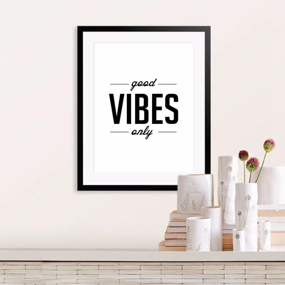 Nordic Minimalist Motivational Life Quotes Art Print Poster Wall Picture Canvas Painting For Home Decor | Дом и сад