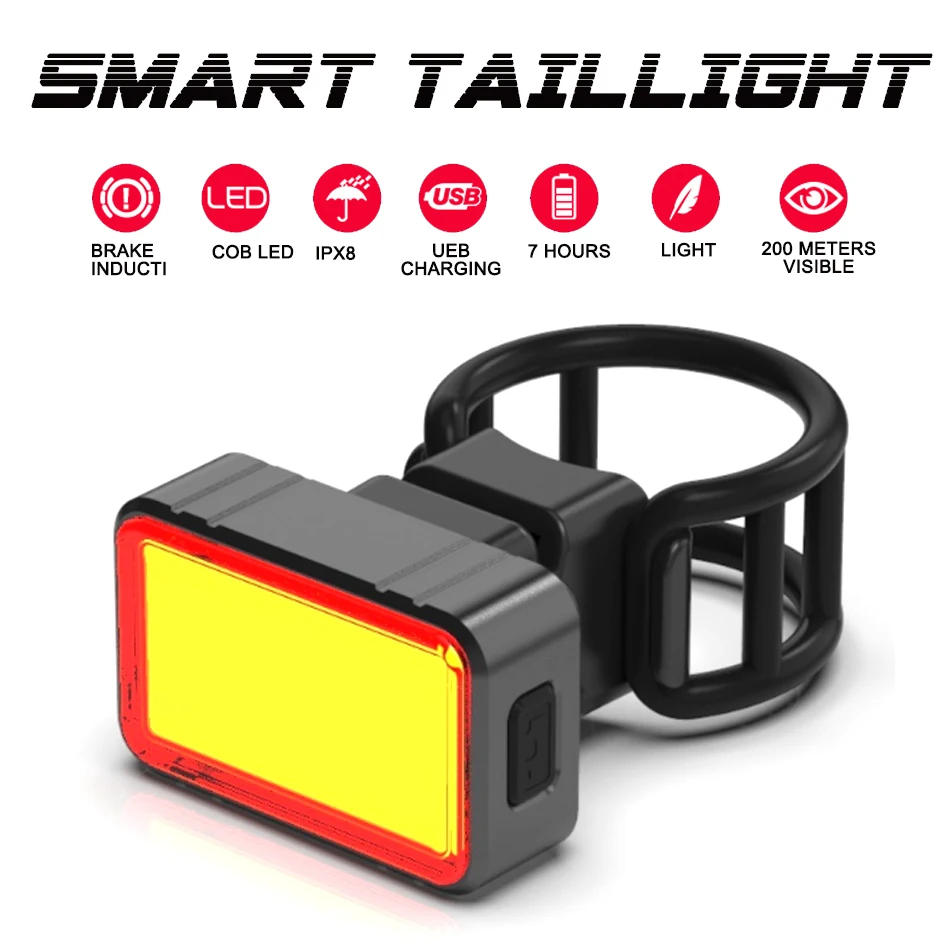 Discount WorthWhile Smart Bike Rear Light LED COB Brake Sensing Taillight Cycling Flashlight for Bicycle Accessories USB Rechargeable 2 Discount WorthWhile Smart Bike Rear Light LED COB Brake Sensing Taillight Cycling Flashlight for Bicycle Accessories USB Rechargeable 2