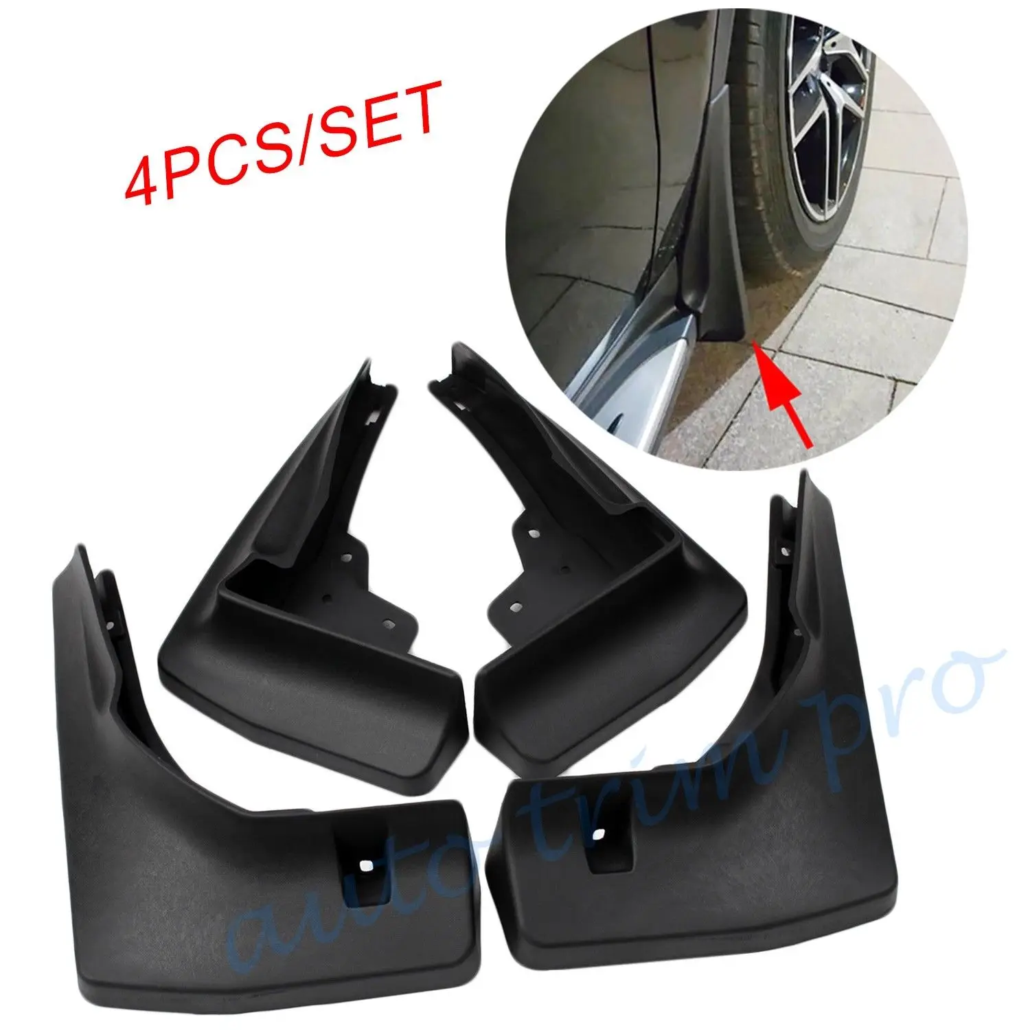 4X Car Mudguard Mudflap Wheel Fender Dirtboard Protect Fit For Benz GLE