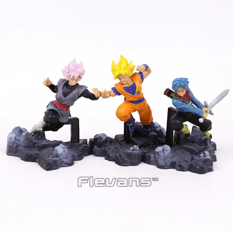 

Dragon Ball Super Soul X Soul Son Goku + Trunks + Black Goku PVC Figures Collectible Model Toys 3pcs/set