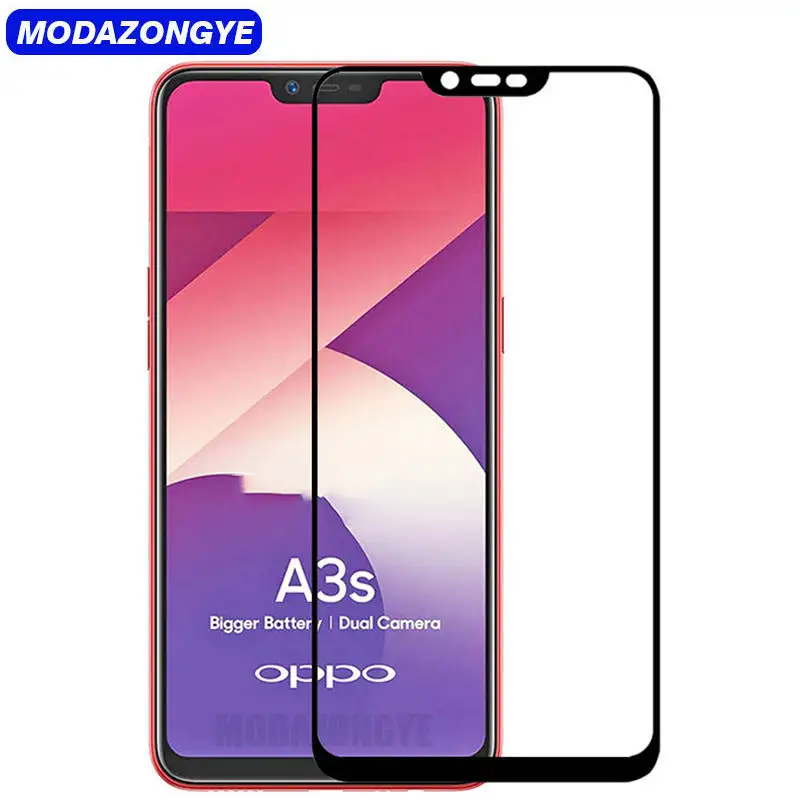 Защита для экрана OPPO A3s закаленное стекло защитная пленка OPPOA3s CPH1803 CPH1805 полное