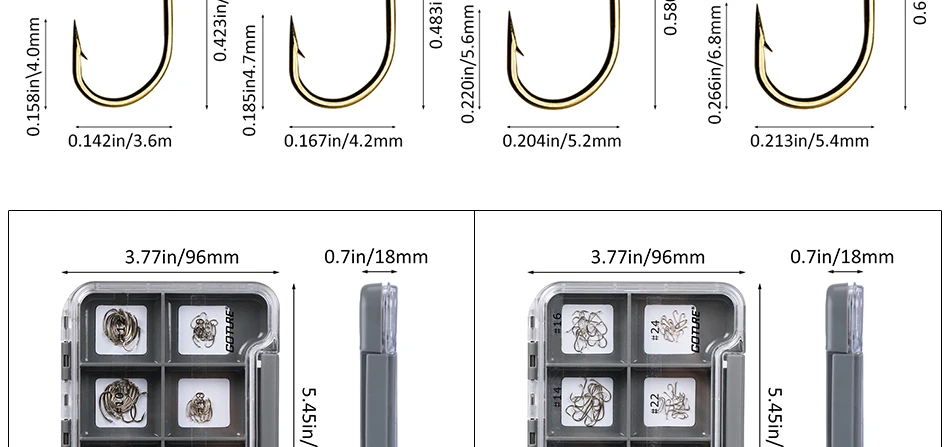 Ganchos de Pesca com Mosca de Aço Amarra o Gancho com Caixa de Componentes Magnéticos à Prova Goture Carbono Alto Seco - Nymph Fly Que Dwaterproof Água 120 Pçs 9 Esporte e Lazer