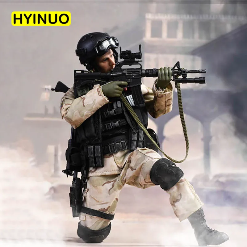 

1/12 Scale LW002 American Soldier Delta Special Forces Captain Men Sculpt Model 12' Full Set Action Figure Dolls Toys