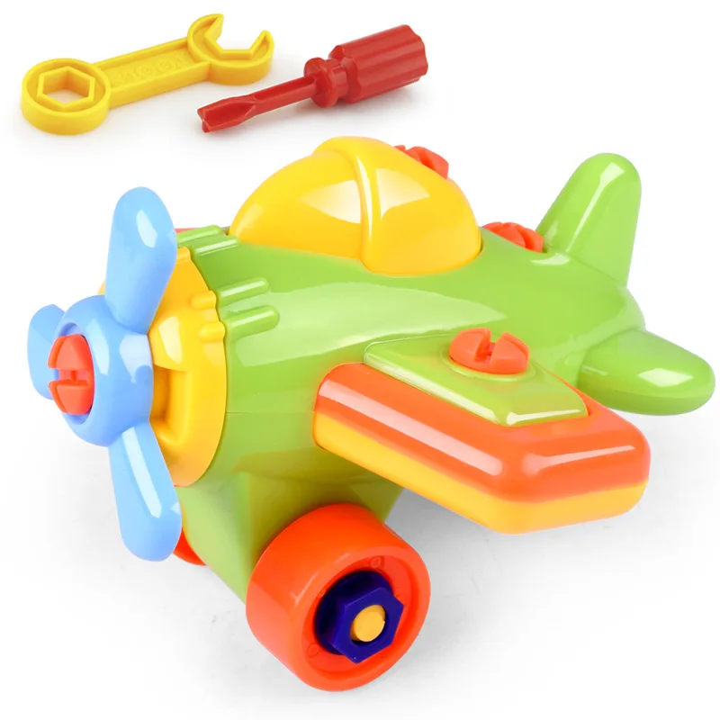 DIY разборка сборки игрушки для детей автомобиль/вертолет/мотоцикл кубики для обучения игрушки с сборкой Отвертка гаечный ключ