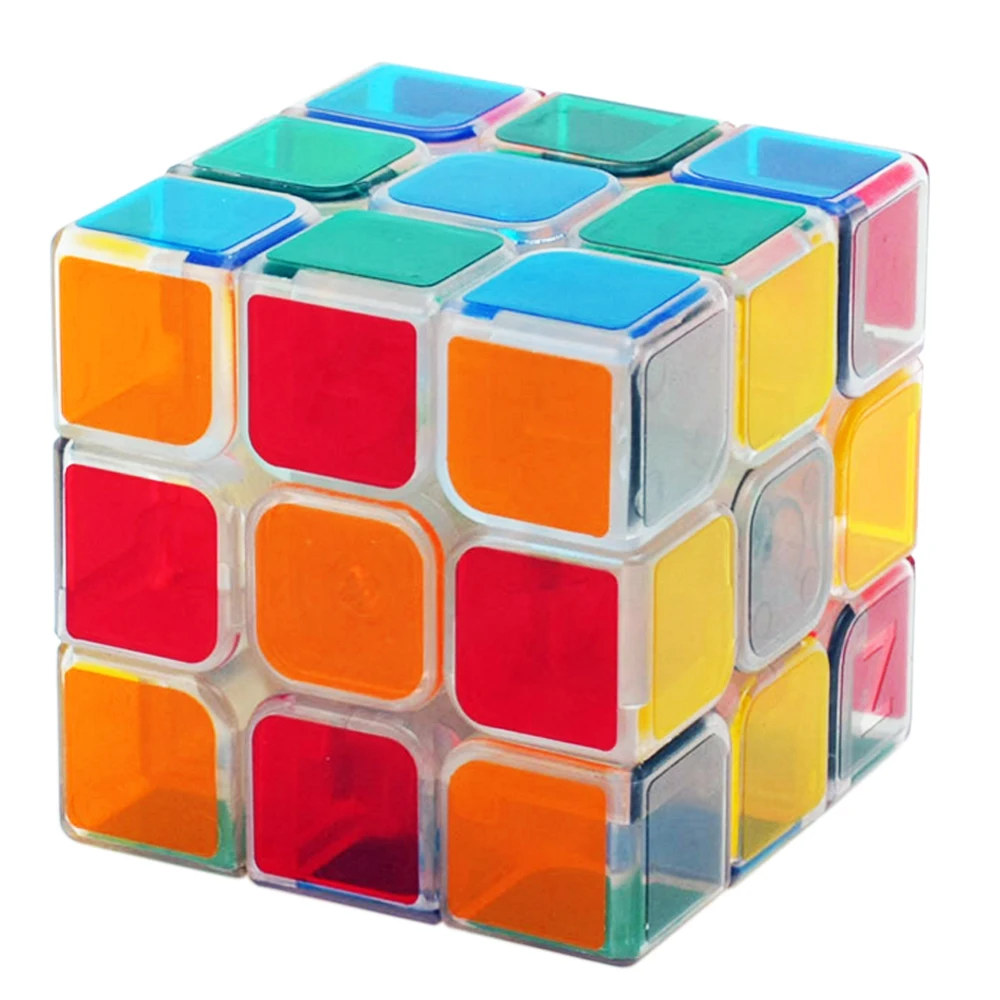 3 слоя Z cube's speed cube 3x3x3 Lucid Pellucid Hyaline Magic cube 3*3*3 Puzzle Cubo M gico