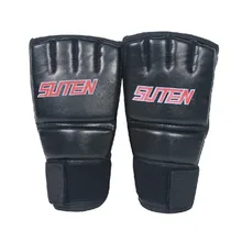ПУ кожа MMA Муай Тай тренировочный Пробивной мешок рукавицы спарринговые боксерские перчатки тренажерный зал YS-BUY