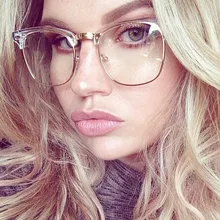 COOLSIR New Clear Glasses Women Classic Optics Eyeglasses Men Spectacle Frame Transparent Lens Optical Aviation Glass TOM