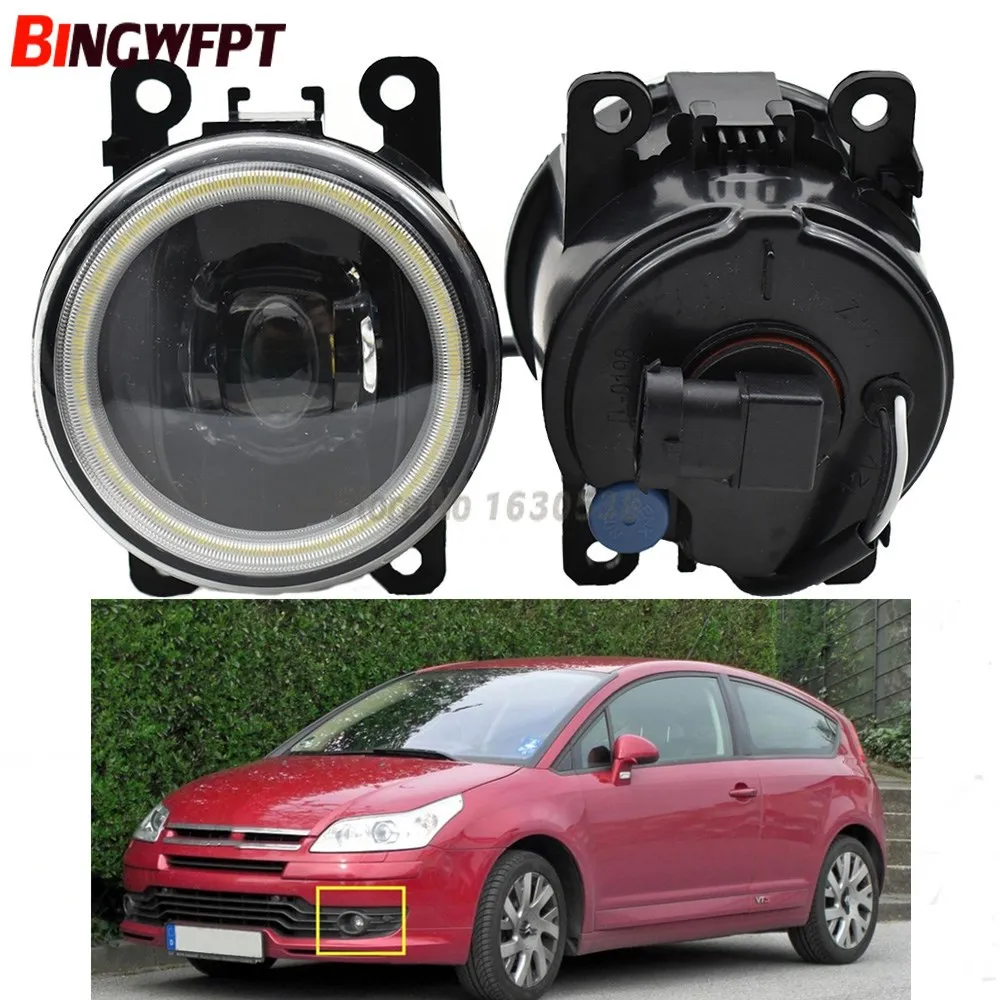 

2PCS LED Fog Light with Angel Eye Daytime Running Light DRL For Citroen C-Crosser 2007-2013 For Citroen BERLINGO B9 2012 -2015