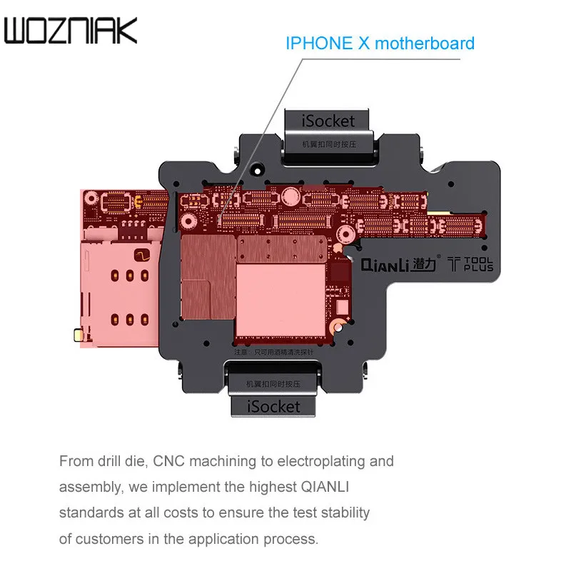 QIANLI iSocket для iPhone x xs xsmax материнская плата тестовое приспособление двухэтажная материнская плата функция тест Ремонт Инструменты без сварки