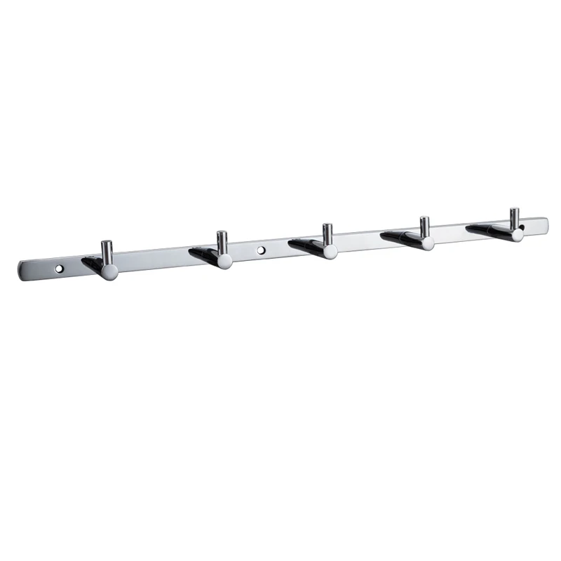 

KES A1060H5 Wall Mounted Towel Hook Rail/Coat Rack with 5 Hooks, Chrome