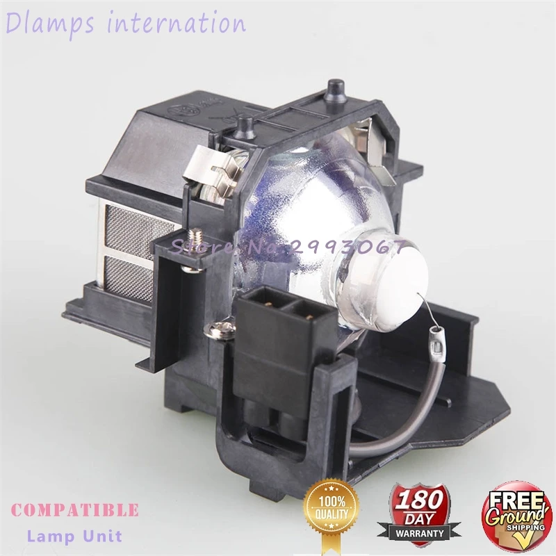 EP41 сменная лампа с корпусом для Epson EBS5/S6/77C/78, EMP-260, H283A, HC700, H284B, EH-TW420, EX21, EX30, EX50, EX70, EB-X62