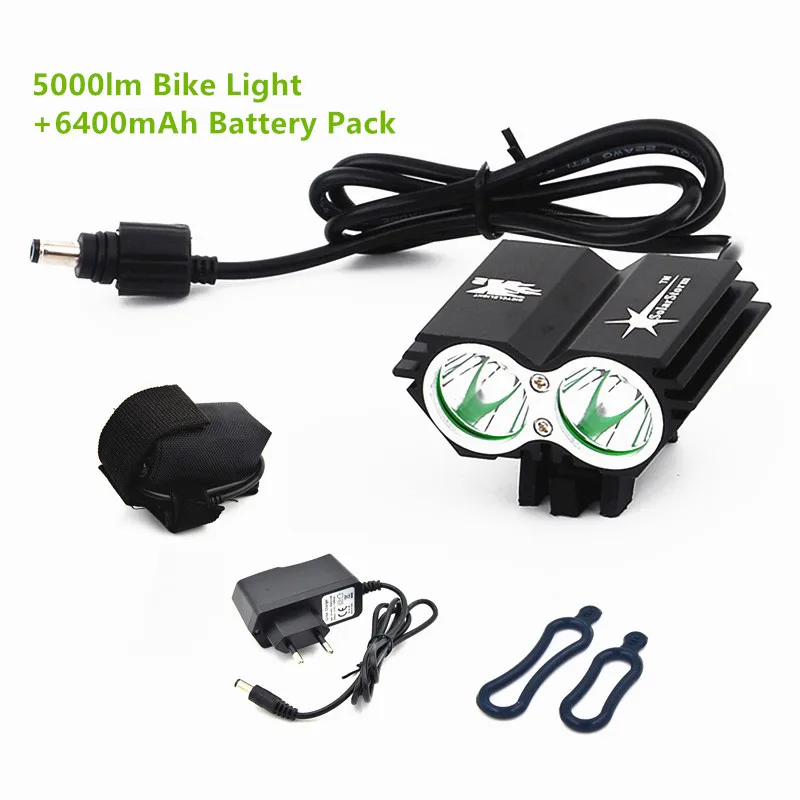 Бесплатная Доставка 5000LM XM-L U2 LED Велосипед Свет Фар Фары для езды на велосипеде