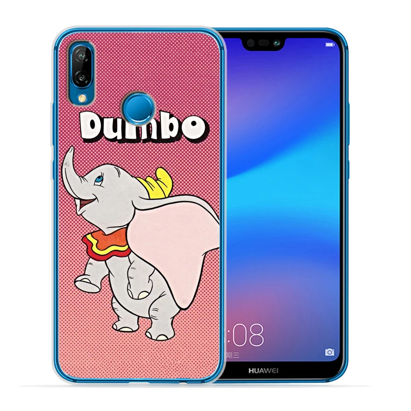 Dumbo Soft transparent Capa Coque For Huawei P30 Lite for Huawei P30 Pro P20 Lite P8Lite P9Lite 2017 P Smart Capa Silicone Etui
