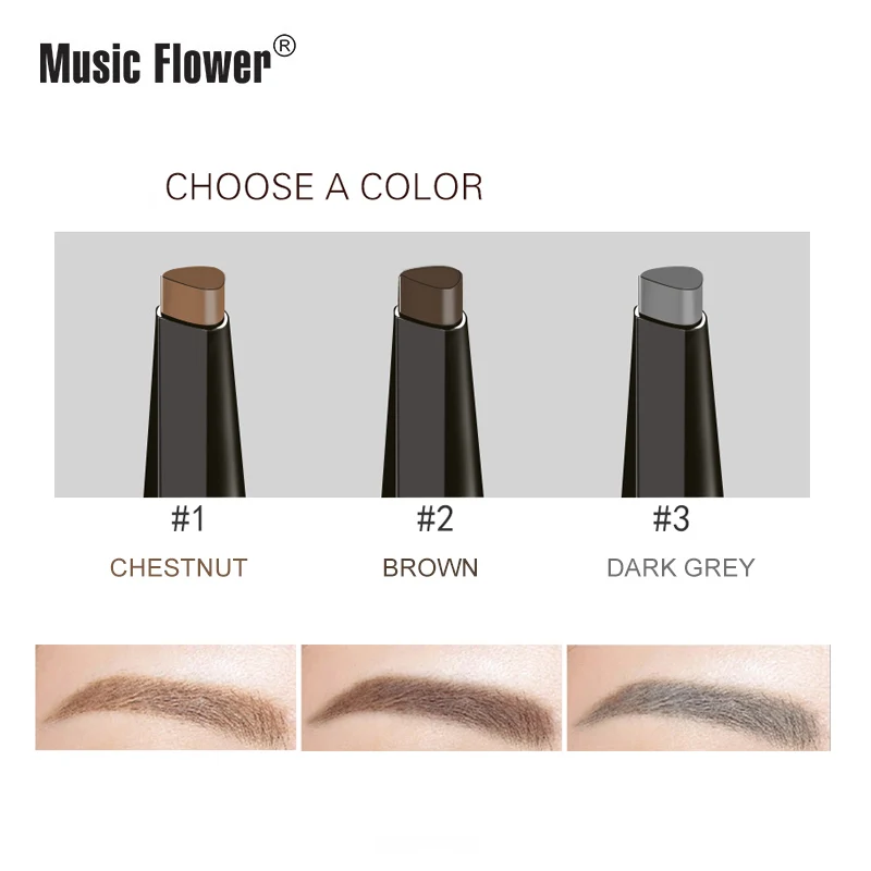 Eyebrow double-headed automatic rotating makeup does not smudge waterproof eyebrow pencil eye makeup Eyebrow double-headed automatic rotating makeup does not smudge waterproof eyebrow pencil eye makeup