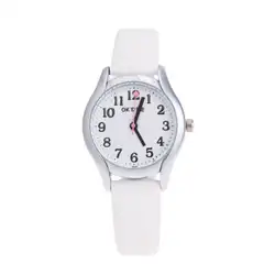 2018 Мода кварцевые часы Для женщин из искусственной кожи для девочек Кожаный ремешок женские наручные часы браслет Для женщин RelogioReloj Mujer