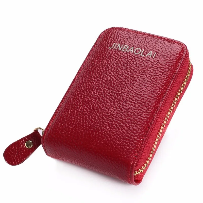 red Новые унисекс из кожзаменителя держатель для карт кошельки Высокое качество женский Кредитная Держатель для карт s Для женщин Подушка держатель для карт Кошелек Организатор кошелек - Цвет: red