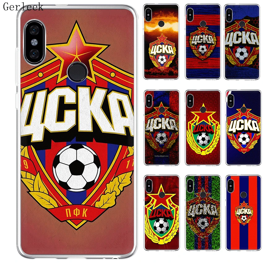 

Gerleek Football CSKA Moscow LOGO Hard Case For Xiaomi Redmi S2 4A 4X 5 5A Plus 6A 6 Pro Note 7 Cover Protection Shell