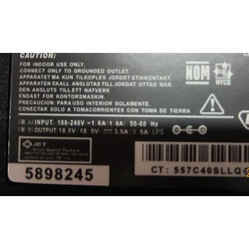 Высококачественное зарядное устройство HSW для ноутбука HP 510 530 550 620 625 Compaq Presario C300