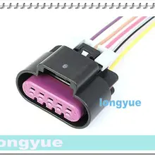 Longyue 2 шт. LS3 LS7 L99 5 проводов Универсальный МАФ Сенсор разъем проводки косичка Универсальный массового расхода воздуха 30 см провода