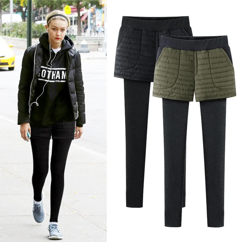 M-6Xl Plus Size Inverno Caldo Delle Ghette Delle Donne Foderato In Pile Leggings Donne Pantaloni Di Spessore Leggins Mujer Leginsy Damskie