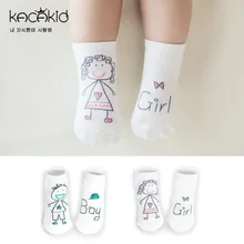 New spring baby socks cute boy girl children cotton slip bottom small socks newborn socks
