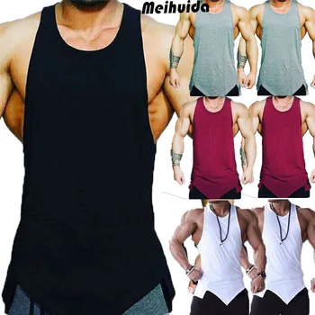 

Gym Men Bodybuilding Tank Top Muscle Stringer Athletic Fittness Sleeveless Clothes