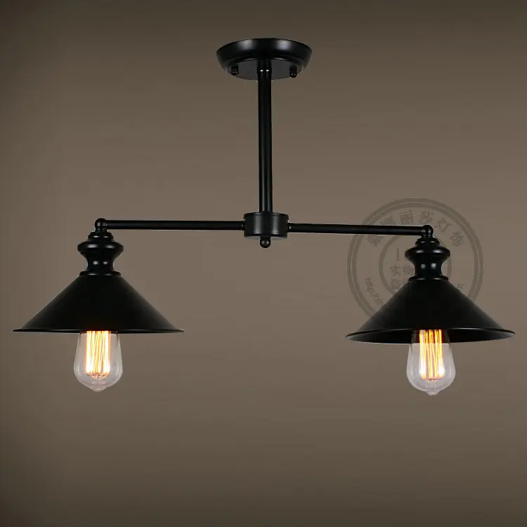 Пост Европейский стиль Минималистичная потолочная лампа для ресторанов и спален Ретро половинная лампа для учебы ремесло теплая гостиная нордическая GY166