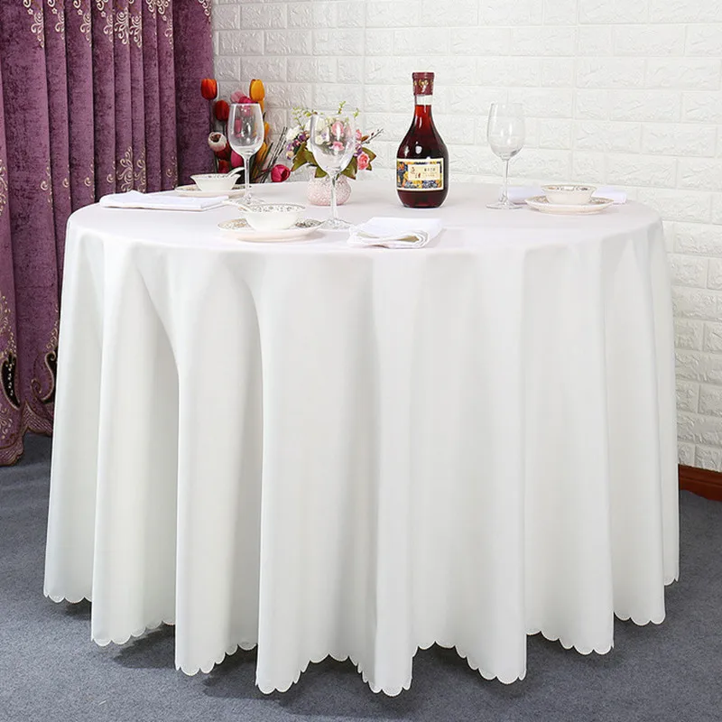 White repeat table cloths party round tablecloth wedding free shipping