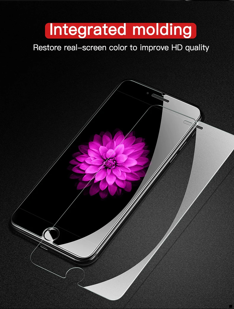 3 шт. 0,23 мм 9H закаленное Стекло на экран для iPhone 8, 7, 6, 6 S, Plus, 5, 5S SE Экран среднего класса против царапин для iPhone X XR XS Max защитная пленка