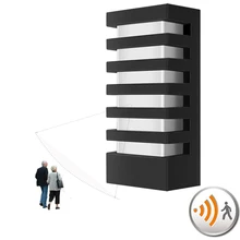 12 Вт 15 Вт светодиодный настенный светильник Водонепроницаемый крыльцо Светильник современный светодиодный настенный светильник радар движения Сенсор двор сад открытый светильник 220v