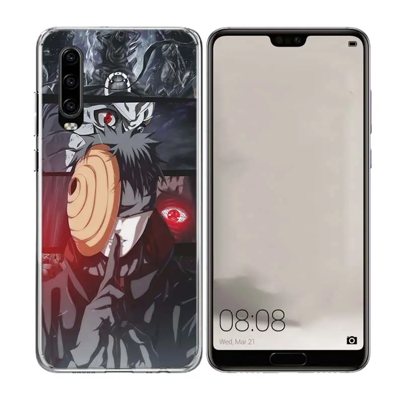 Аниме Uchiha Наруто силиконовый чехол для телефона huawei mate 10 20 Pro Lite 20X S RS Y5 Y6 Y7 Y9 2019 Prime