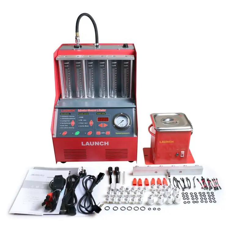 

Launch CNC602A Automotive fuel injector tester&cleaner 220V/110V with English panel CNC-602A for 6 or 4 cylinders Gasonline cars