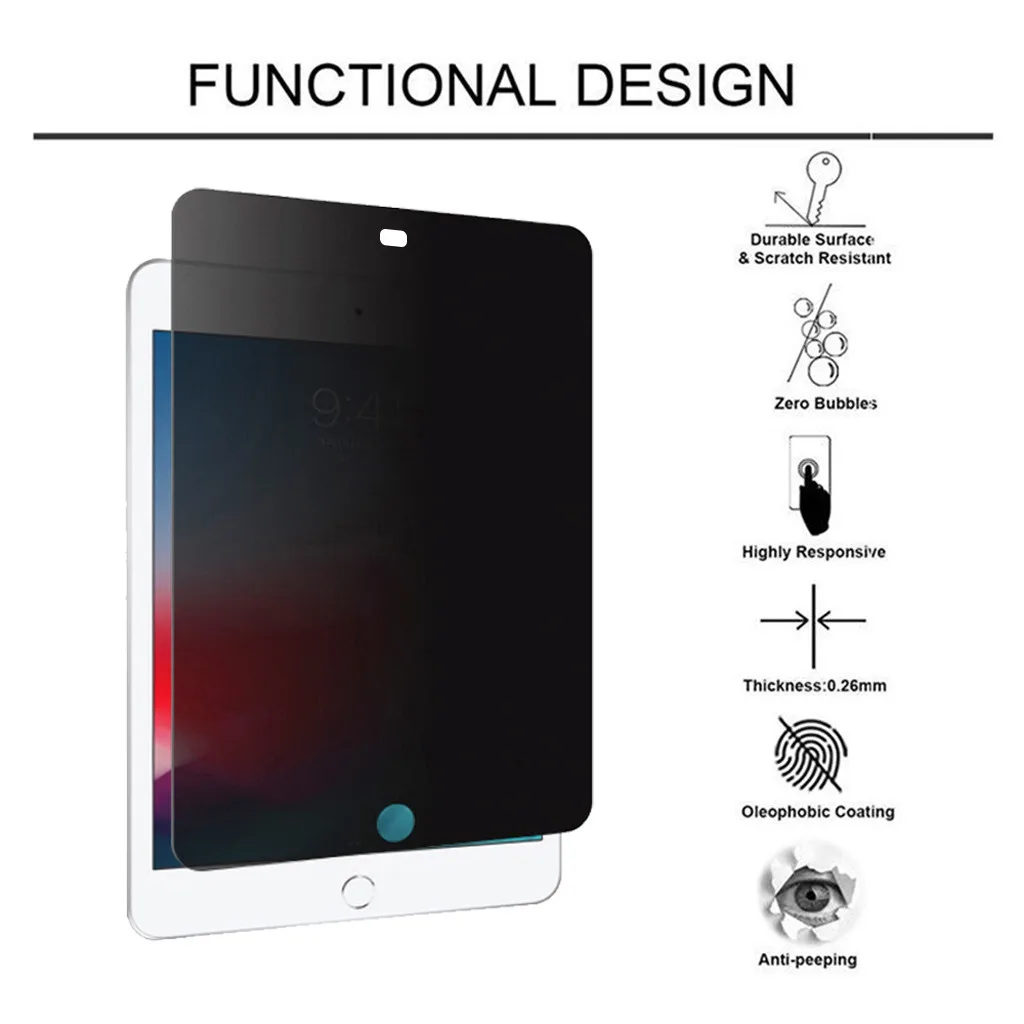 Устройство для обеспечения конфиденциальности HD ПЭТ-пленка для защиты экрана от запотевания и отпечатков пальцев для IPAD Pro 9,7