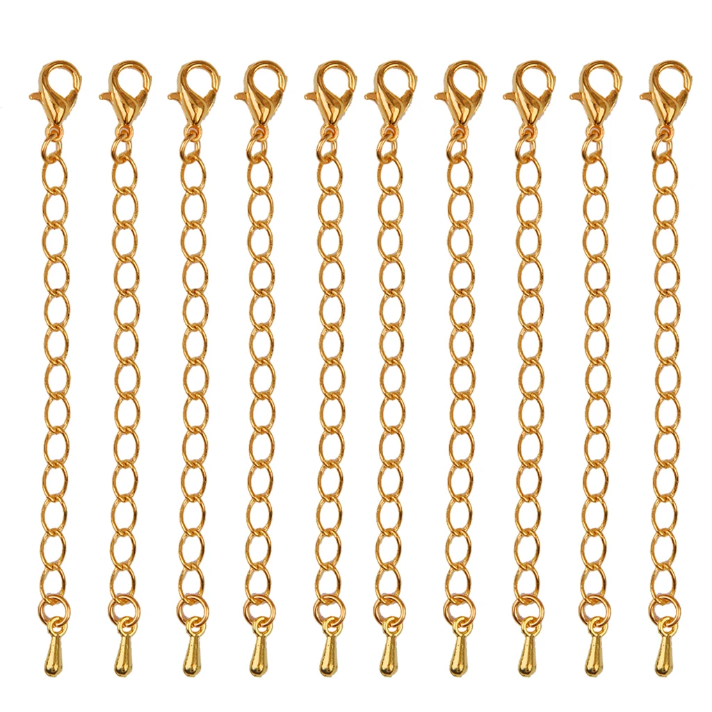 20pcs Bracelet Necklace Chain Extenders Jewelry Findings With Lobster Clasp