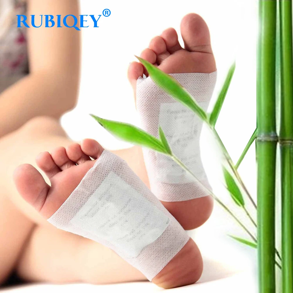 

10pcs=(10pcs Patches+10pcs Adhesives) Detox Foot Patches Pads Body Toxins Feet Slimming Cleansing HerbalAdhesive Hot RUBIQEY