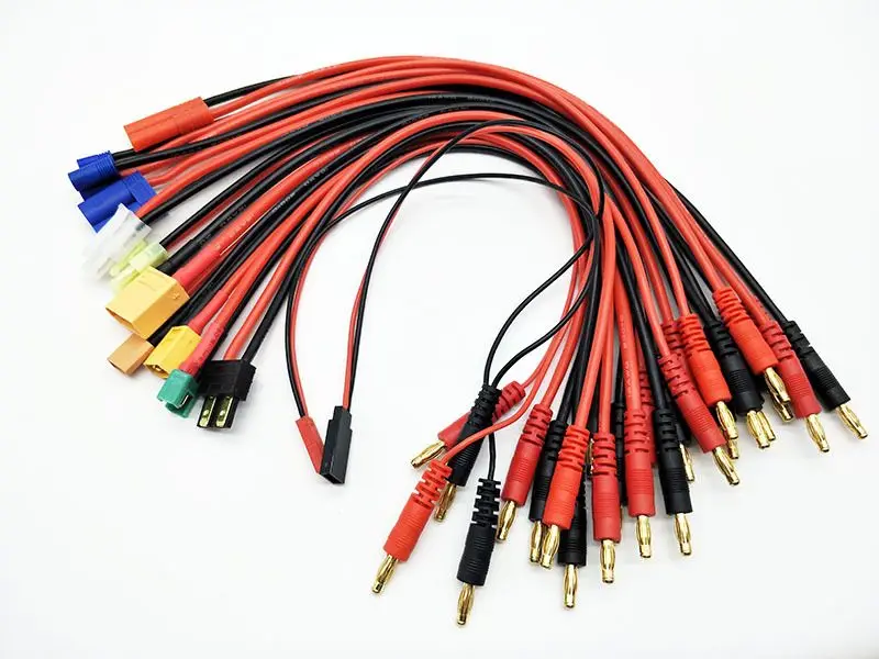 

Lipo Battery Multi Charging Plug Convert Cable Line For IMAX B6 Charger RC Part 4mm Bullet Banana Random delivery