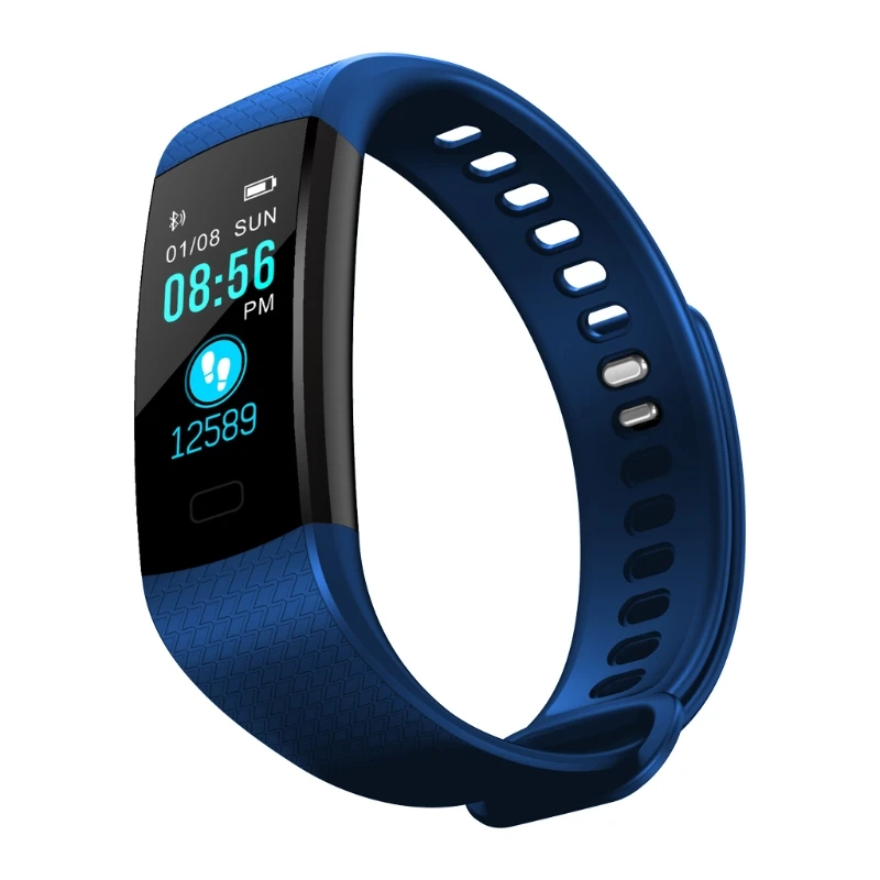 

OOTDTY High Quality Wristband Y5 Bluetooth Smart Band Bracelet Heart Rate Monitor Pedometer Fitness Tracker Wearable Device