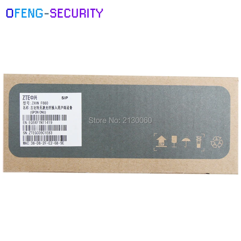 ZTE F660 5.0 GPON ONU ONT Router Support FTTH HGU 4FE+2TEL+USB+wifi  66
