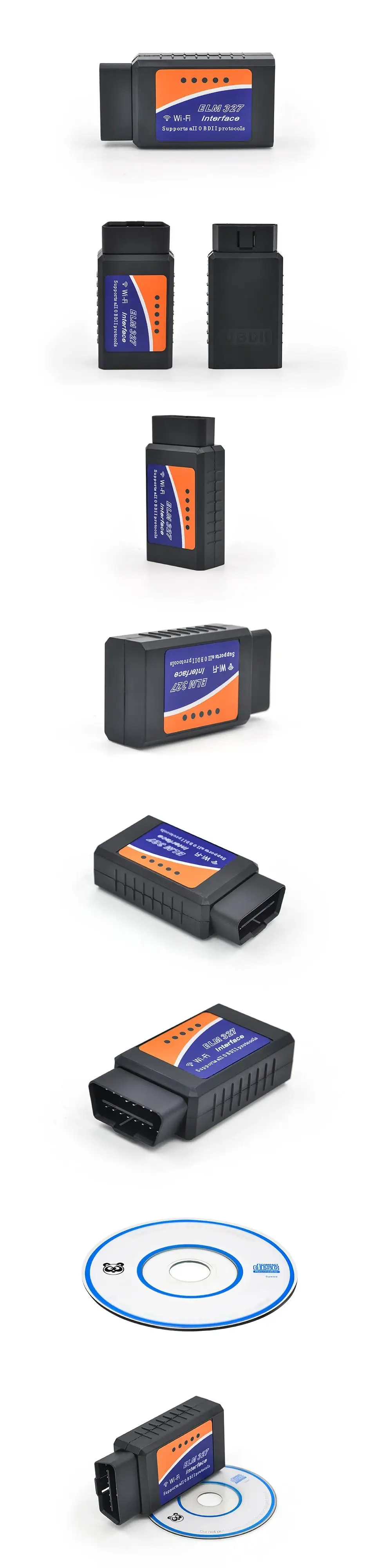 ELM327 Wi-Fi, Bluetooth OBD2 V1.5 WI-FI ELM327 Bluetooth Беспроводной с коммутатором сканер OBD II инструмент диагностики для IOS и Android