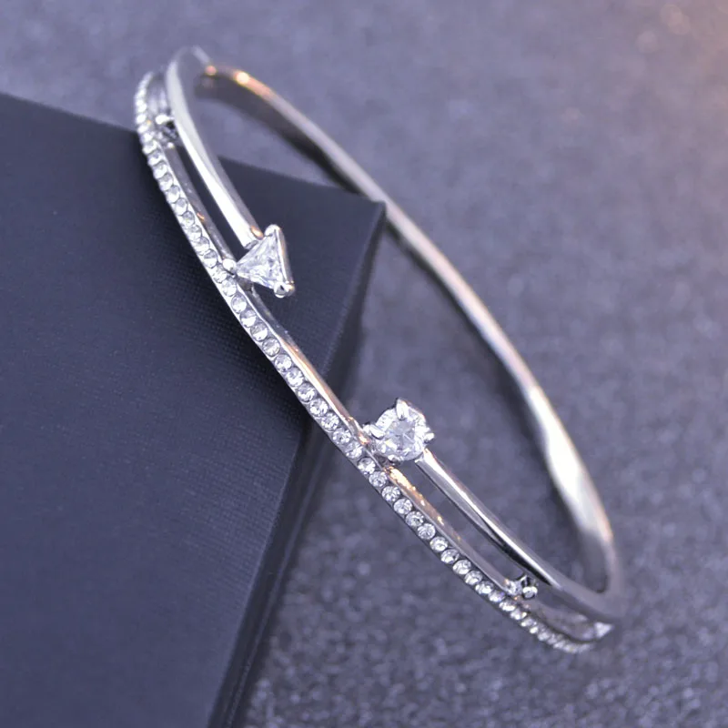 Enfashion Personalized Custom Engrave Name Flat Cuff Bracelet Gold Color Bangle Bracelets For