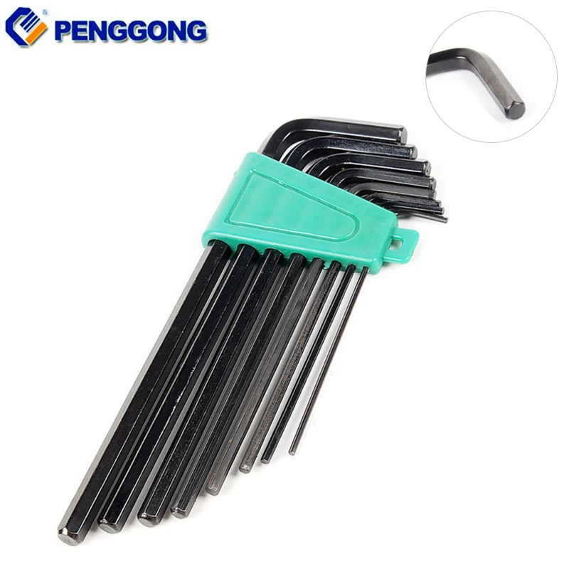 8 Pcs/Set 1.5mm-6mm Hex Wrench Sets Hexagon Hex Allen Key Set Wrench Standrad 90 Angle Hand Tools Repair Tools Screwdriver Tool