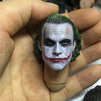 

1/6 Batman Clown The Joker Head Carvings Model Toy Head Sculpt for 12 inches Action Figure