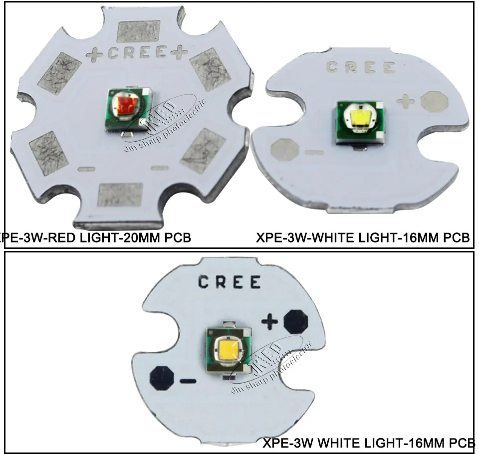 10 шт. Cree XPE XP-E R3 1-3 Вт светодио дный эмиттер Neutro белый свет теплый белый красный цвет зеленый, синий желтый com 20/16/14/12/10/8 мм