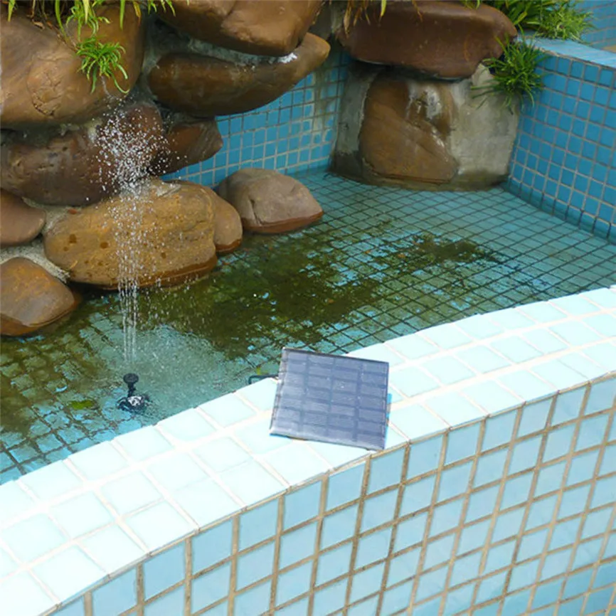 Солнечный источник воды фонтан садовый бассейн, пруд солнечная панель на открытом воздухе фонтан плавающий фонтан погружной насос для водопада