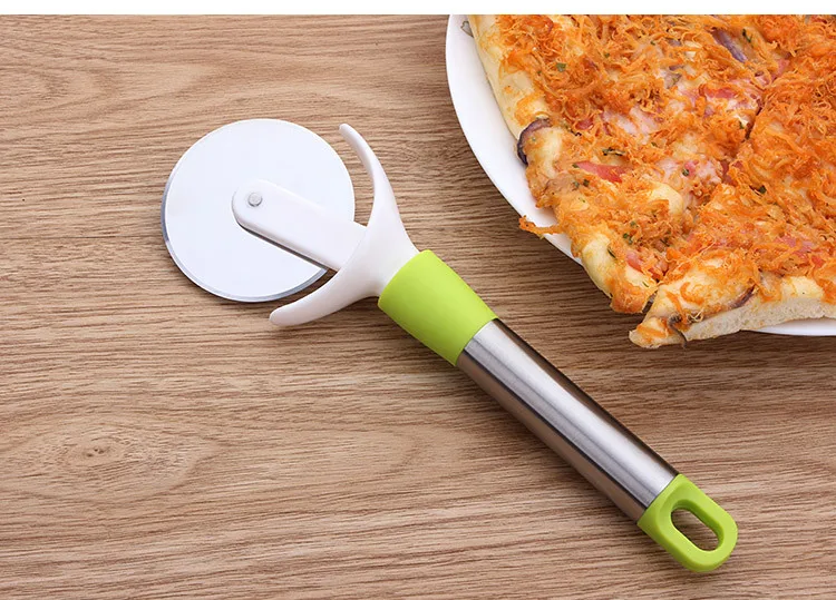 1PC Stainless Steel Pizza Wheels Cutters Multifunction Cake Pizza